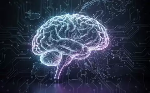 Abstract digital brain intertwined with circuit board and faint EU map outline, symbolizing AI regulation and delay in Europe. - Foto: über boerse-global.de