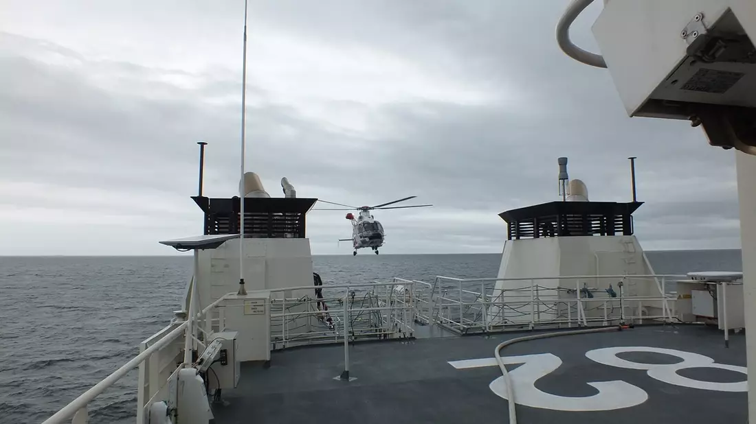 BPOL-See: Medizinischer Rettungseinsatz auf Segelyacht in der Ostsee - Bild: presseportal.de