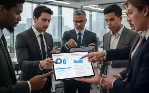 Geschäftsleute in einem modernen Büro, die auf einem Tablet Diagramme und Daten zur Entgelttransparenz und rechtlichen Dokumenten betrachten. - Foto: über boerse-global.de