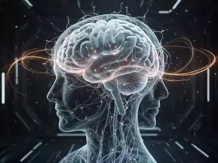 Ein stilisierter menschlicher Kopf aus leuchtenden neuronalen Netzen, der Gedächtnis und kognitive Gesundheit darstellt. - Foto: über boerse-global.de