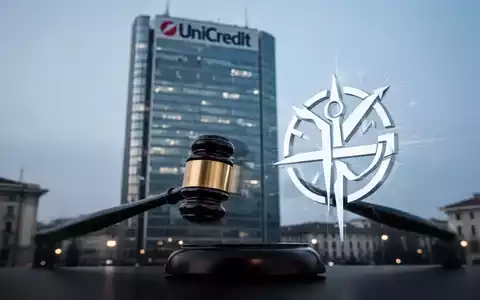 Ein stilisiertes Bild des Unicredit Towers in Mailand mit einem Symbol für Finanzregulierung im Vordergrund. - Foto: über boerse-global.de