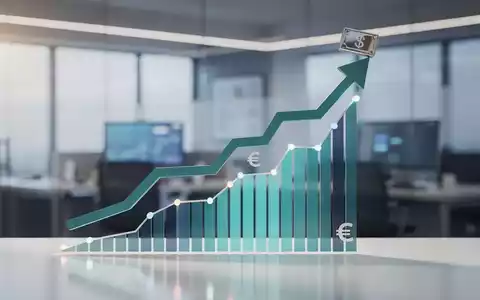 Eine stilisierte Grafik mit aufsteigendem Trend und Dividendensymbol, im Hintergrund ein modernes Finanzbüro. - Foto: über boerse-global.de