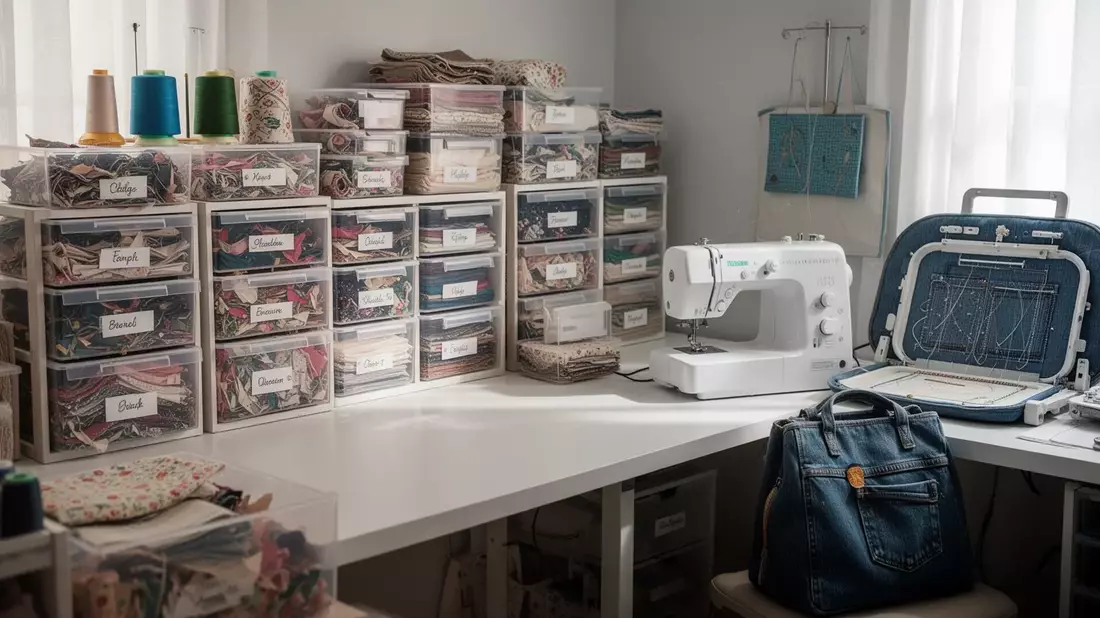 Nähzimmer-Chaos ade: Initiativen für Ordnung und Upcycling