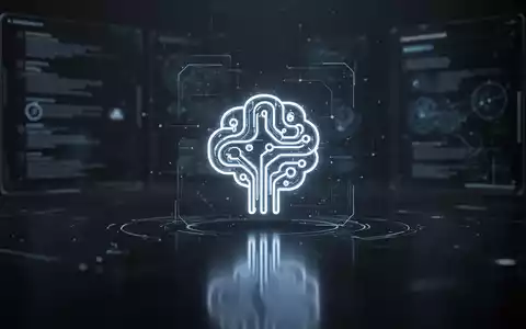 An abstract, glowing icon representing AI content labeling, integrated into a digital interface, symbolizing transparency and regulation. - Foto: über boerse-global.de