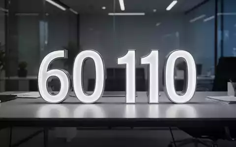 Eine Nahaufnahme der Zahlen „60“ und „110“ in elegantem Design, die steuerliche Freibeträge symbolisieren, auf einem Schreibtisch. - Foto: über boerse-global.de