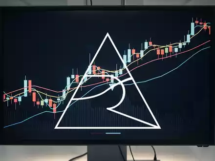 Ein Bildschirm zeigt einen fallenden Trendgrafen und eine Prozentzahl, die eine sinkende Leerverkaufsquote darstellt. - Foto: über boerse-global.de