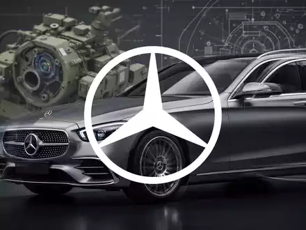 Ein Mercedes-Benz Fahrzeug mit einer angedeuteten militärischen oder Rüstungstechnologie im Hintergrund. - Foto: über boerse-global.de