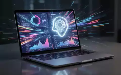 Ein Laptop mit einem digitalen Assistenten-Symbol, das die schnelle und effiziente Nutzung von Microsoft 365 Copilot darstellt. - Foto: über boerse-global.de
