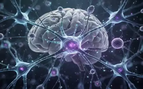 Nahaufnahme von Gehirnzellen und neuronalen Netzwerken mit leuchtenden blauen und violetten Verbindungen, die Forschung symbolisieren. - Foto: über boerse-global.de
