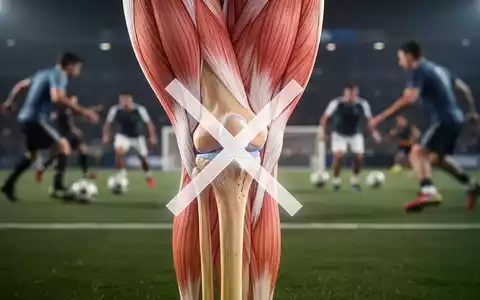 Nahaufnahme eines menschlichen Kniegelenks mit angedeuteter X-Bein-Stellung und verschwommenem Sporthintergrund. - Foto: über boerse-global.de