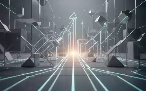 Abstrakte Darstellung von Innovation und Forschungsförderung mit geometrischen Formen und leuchtenden Linien, die Zusammenarbeit symbolisieren. - Foto: über boerse-global.de