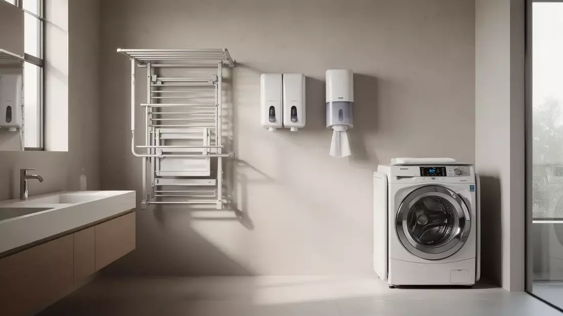 Platzsparende Bäder: Hybride Systeme und faltbare Helfer im Trend