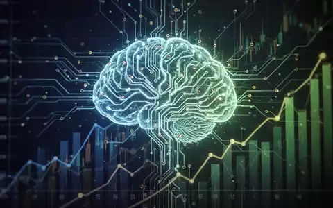 A stylized neural network with glowing connections, overlaid with subtle upward-trending financial graphs, symbolizing AI investment and growth. - Foto: über boerse-global.de