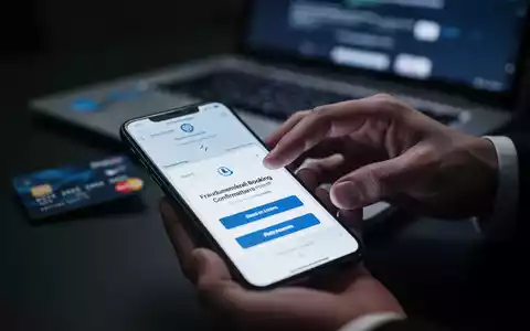 Eine Hand hält ein Smartphone mit einem betrügerischen Buchungslink, im Hintergrund verschwommen eine Kreditkarte und ein Laptop. - Foto: über boerse-global.de