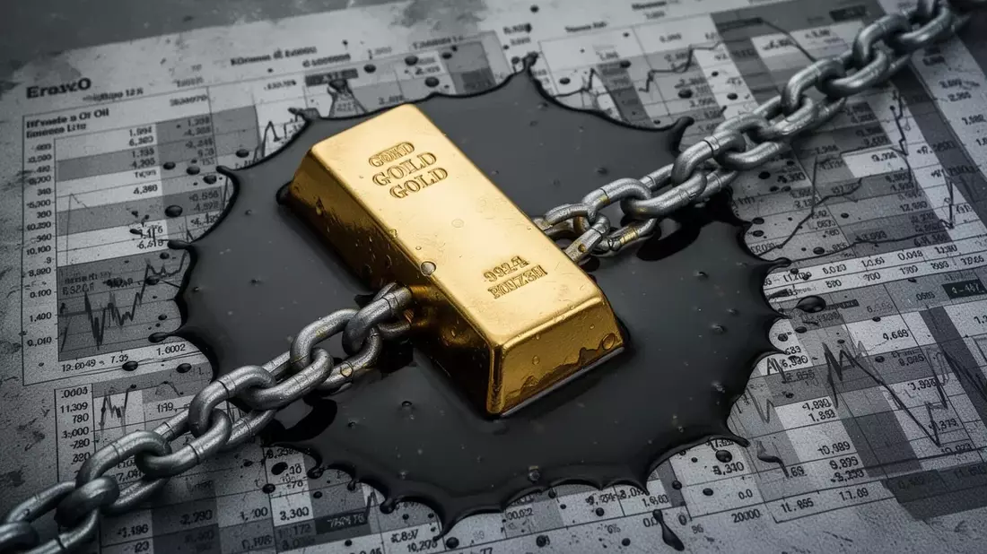 Oro cae 2,7% pese a escalada bélica: inflación y Fed contrarrestan efecto crisis