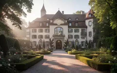 Ein luxuriöses Schlossklinikgebäude mit gepflegten Gärten im Morgenlicht, das Ruhe und hochwertige Gesundheitsversorgung symbolisiert. - Foto: über boerse-global.de