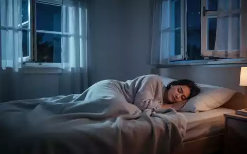 Ein ruhiges Schlafzimmer bei Nacht mit einer schlafenden Person und gedämpftem Licht, das eine erholsame Atmosphäre schafft. - Foto: über boerse-global.de