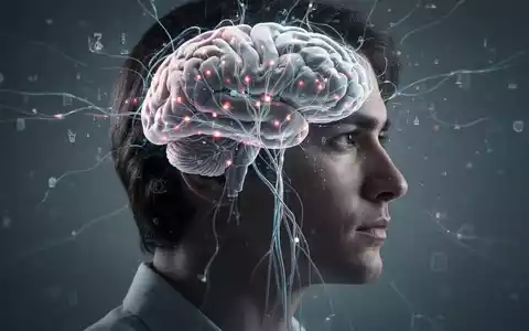 Profilansicht eines Kopfes mit subtilen digitalen Überlagerungen, die neuronale Bahnen und Gehirnaktivität zeigen. - Foto: über boerse-global.de