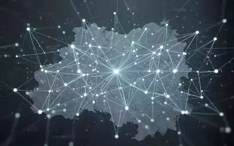 Abstrakte Darstellung von vernetzten Datenpunkten und Linien über einer angedeuteten Karte Österreichs, symbolisiert Nachhaltigkeitsberichterstattung. - Foto: über boerse-global.de