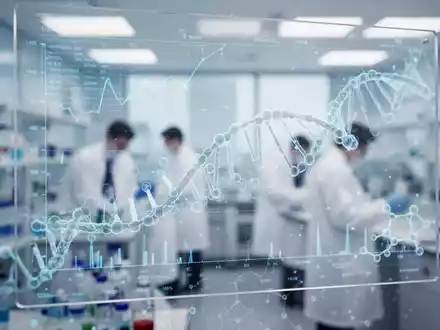 Nahaufnahme von wissenschaftlichen Daten auf einem Bildschirm in einem modernen Labor, das Hoffnung und Fortschritt in der Medikamentenentwicklung symbolisiert. - Foto: über boerse-global.de