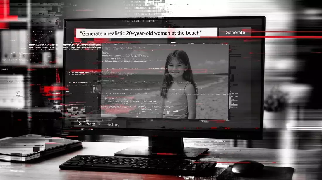 Unabsichtlich KI-generierte Kinder- und Jugendpornografie - Bild: presseportal.de