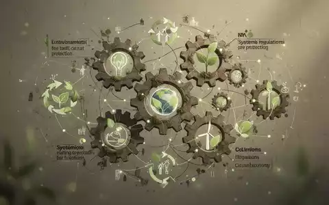 Eine stilisierte Darstellung von ineinandergreifenden Zahnrädern, die individuelle Handlungen und systemische Klimaschutzstrategien symbolisieren. - Foto: über boerse-global.de