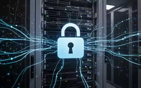 A digital padlock icon over a server rack, symbolizing cybersecurity for Microsoft Exchange updates. - Foto: über boerse-global.de