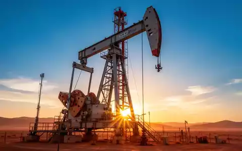 Ein moderner Bohrturm in der Wüste bei Sonnenaufgang, der den Bohrstart und positive Aussichten für Zion Oil, Gas symbolisiert. - Foto: über boerse-global.de