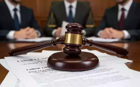 Ein Richterhammer liegt auf juristischen Dokumenten, mit unscharfen Geschäftsleuten im Hintergrund, die ein Gerichtsverfahren andeuten. - Foto: über boerse-global.de
