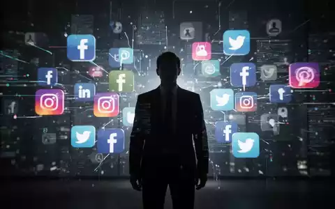 Eine Silhouette einer Person vor einem digitalen Interface mit Social-Media-Symbolen und Datenströmen, die einen Whistleblowing-Skandal andeutet. - Foto: über boerse-global.de