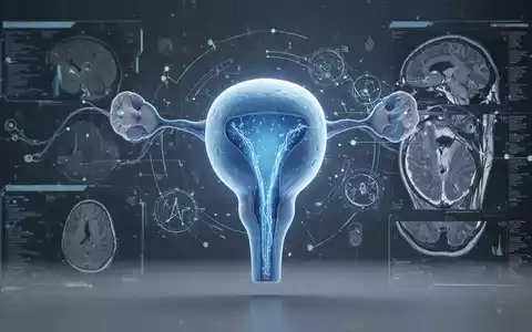 Ein stilisiertes, blau leuchtendes Modell der Prostata, umgeben von digitalen Datenströmen und MRT-Scan-Mustern. - Foto: über boerse-global.de