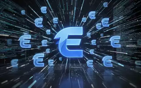 Ein stilisiertes, leuchtend blaues 'E'-Symbol für den Edge-Browser, das sich schnell auf einer dunklen digitalen Oberfläche vermehrt. - Foto: über boerse-global.de