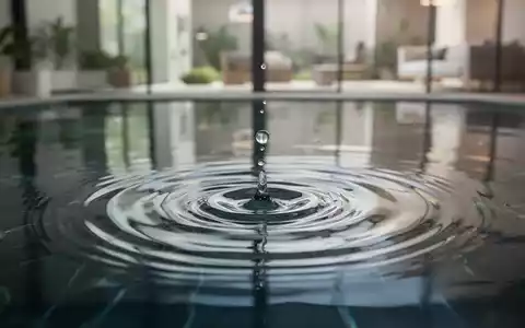 Ein einzelner Wassertropfen fällt in eine ruhige Wasseroberfläche, die konzentrische Kreise bildet und ein nachhaltiges Zuhause widerspiegelt. - Foto: über boerse-global.de