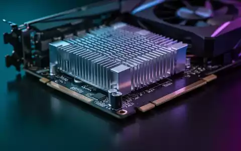 Close-up of a modern graphics card (GPU) with intricate heatsinks and circuit board details, illuminated by subtle blue and purple light. - Foto: über boerse-global.de