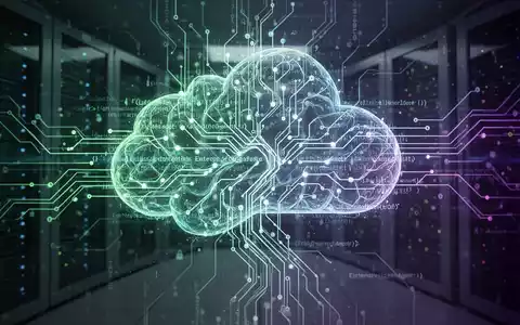Stylized neural network intertwined with code, symbolizing AI coding and enterprise agents within a secure cloud environment. - Foto: über boerse-global.de