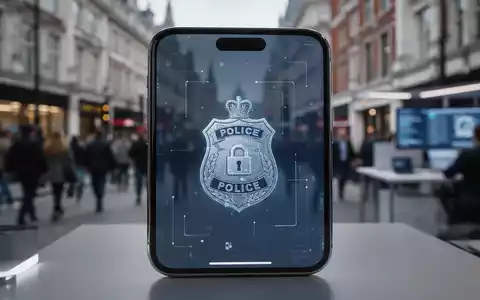 Ein Smartphone-Bildschirm zeigt ein digitales Schlosssymbol, im unscharfen Hintergrund eine geschäftige Londoner Straße. - Foto: über boerse-global.de