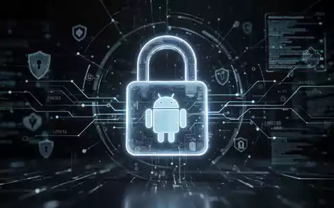 Stylized digital padlock with an Android logo, surrounded by glowing data streams, symbolizing secure password manager switching and data migration. - Foto: über boerse-global.de