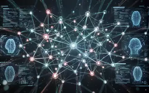 A complex network of glowing digital nodes and lines, symbolizing interconnected AI agents and data flow in a secure, futuristic environment. - Foto: über boerse-global.de