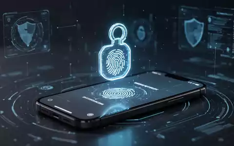 A glowing passkey icon above a smartphone displaying a biometric fingerprint scan, symbolizing secure passwordless authentication. - Foto: über boerse-global.de