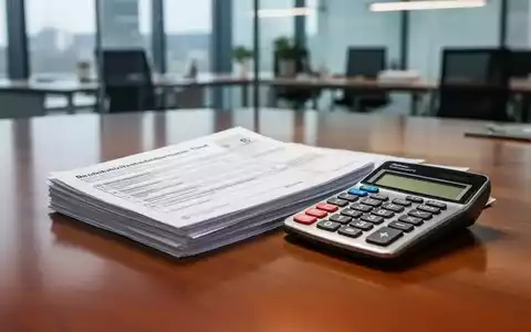 Ein Stapel deutscher Steuerformulare und ein Taschenrechner auf einem Schreibtisch, symbolisierend Steuerthemen und Bürokratieabbau. - Foto: über boerse-global.de
