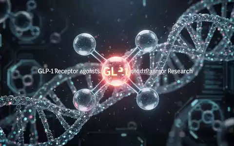 Ein abstraktes, leuchtendes Molekül, das sich mit DNA-Strängen verschränkt, symbolisiert medizinische Forschung und Krebsbehandlung. - Foto: über boerse-global.de