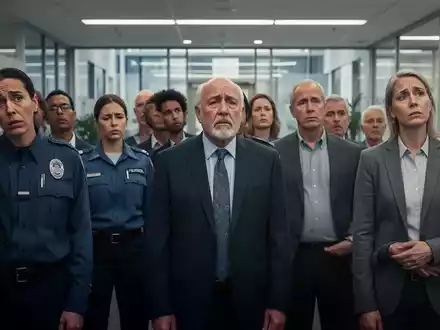 Eine vielfältige Gruppe von Menschen, die in einem modernen Büro oder einer öffentlichen Dienstleistungsumgebung besorgt aussehen. - Foto: über boerse-global.de