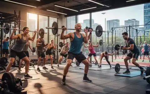 Eine vielfältige Gruppe von Menschen trainiert in einem modernen Fitnessstudio und einem Outdoor-Sportpark. - Foto: über boerse-global.de