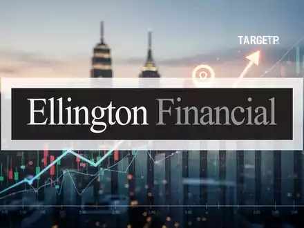 Ein stilisierter Finanzgraph mit einem Aufwärtstrend und einem Zielpreismarker vor einer unscharfen Skyline. - Foto: über boerse-global.de