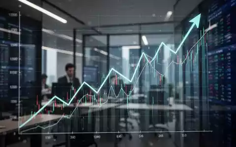 Abstrakte Darstellung von Finanzwachstum und Marktbewertung mit aufsteigenden Linien, die auf ein hohes Ziel hindeuten. - Foto: über boerse-global.de