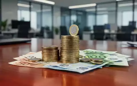 Ein Stapel Euro-Münzen und -Banknoten auf einem Schreibtisch, der den steigenden Mindestlohn und die finanzielle Anpassung symbolisiert. - Foto: über boerse-global.de