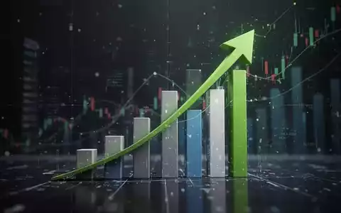 Abstrakte Darstellung von Finanzwachstum mit aufsteigenden Diagrammen und digitalen Elementen, die den Aktienmarkt symbolisieren. - Foto: über boerse-global.de