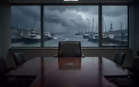 Ein leerer Stuhl an einem Konferenztisch, der den Verlust eines Board-Sitzes bei Harbour Energy und BASF symbolisiert. - Foto: über boerse-global.de