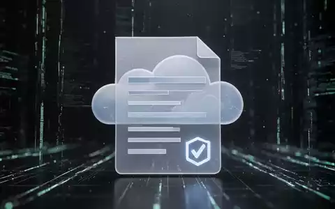 A digital document icon with a cloud symbol, representing cloud-based document saving and storage. - Foto: über boerse-global.de