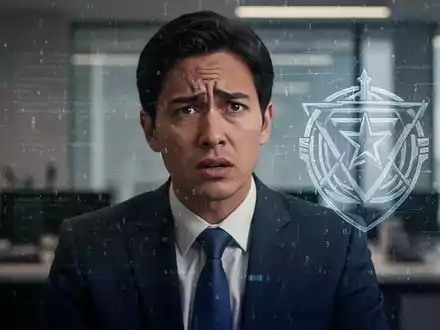 A person looking conflicted, with a subtle overlay of abstract digital code, representing ethical dilemmas in tech and defense. - Foto: über boerse-global.de